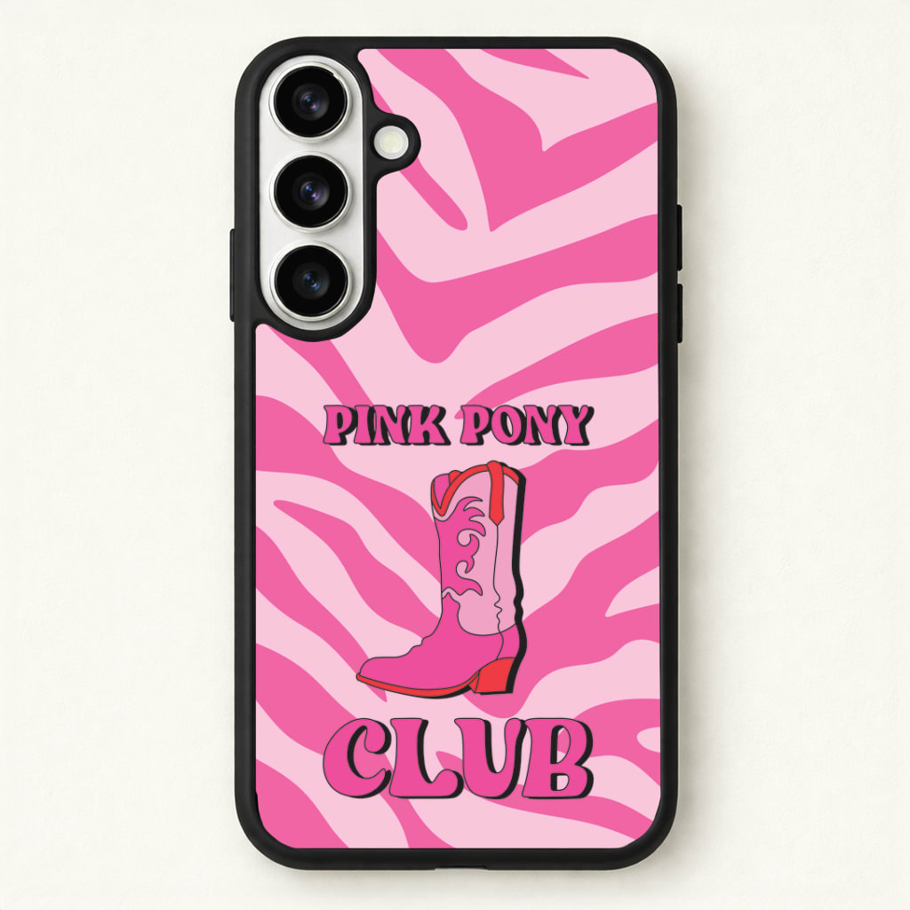 Zebra Print Pink Pony Club Phone Case - Galaxy S26 / Standard