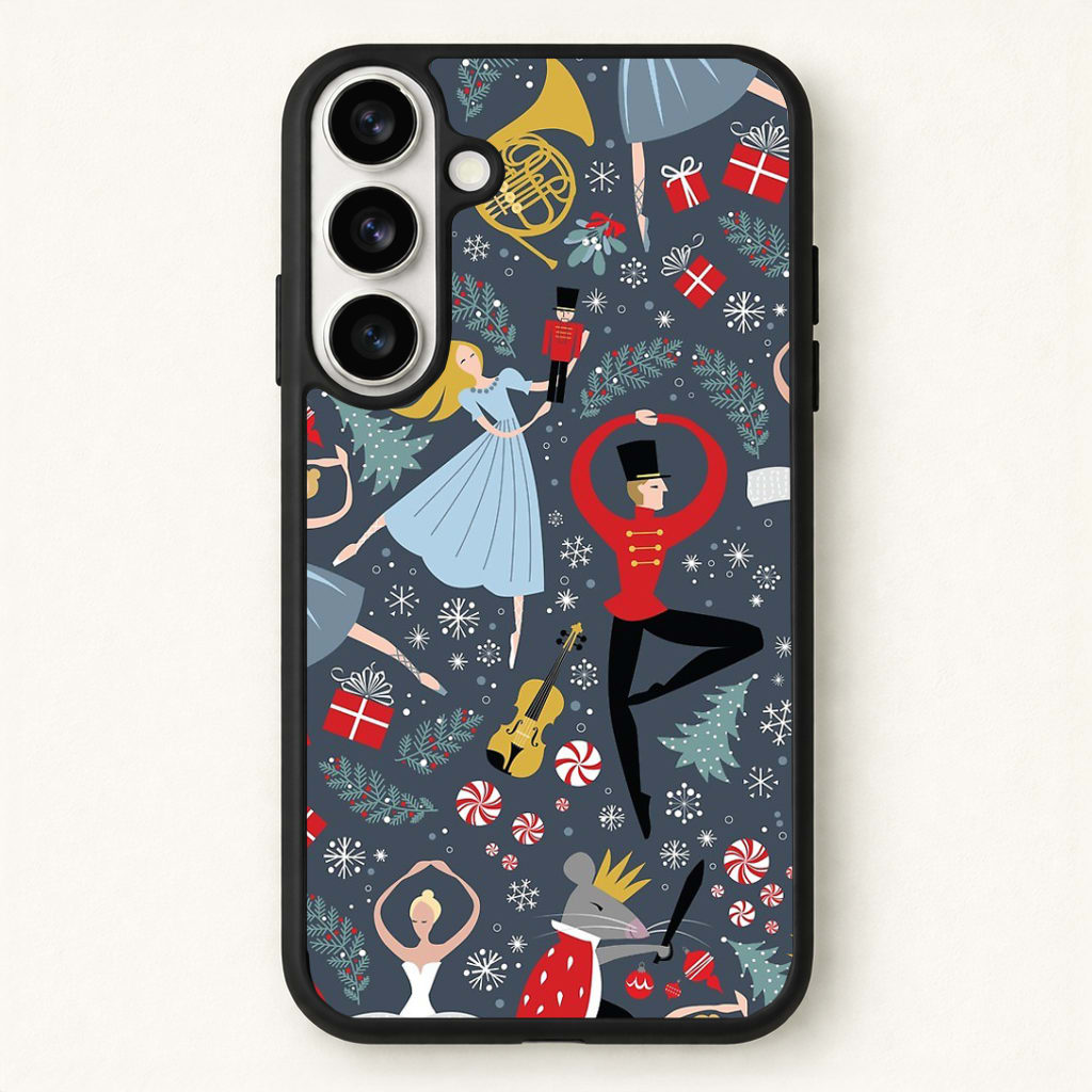 Nutcracker Ballet Pattern - Christmas Phone Case - Galaxy S26 / Standard