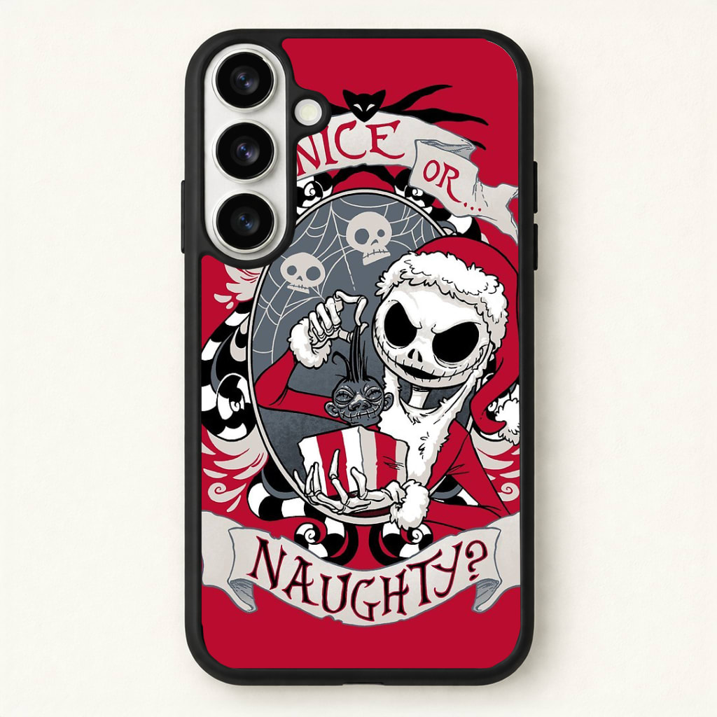Nice Or Naughty - A Nightmare Before Christmas Phone Case - Galaxy S26 / Standard