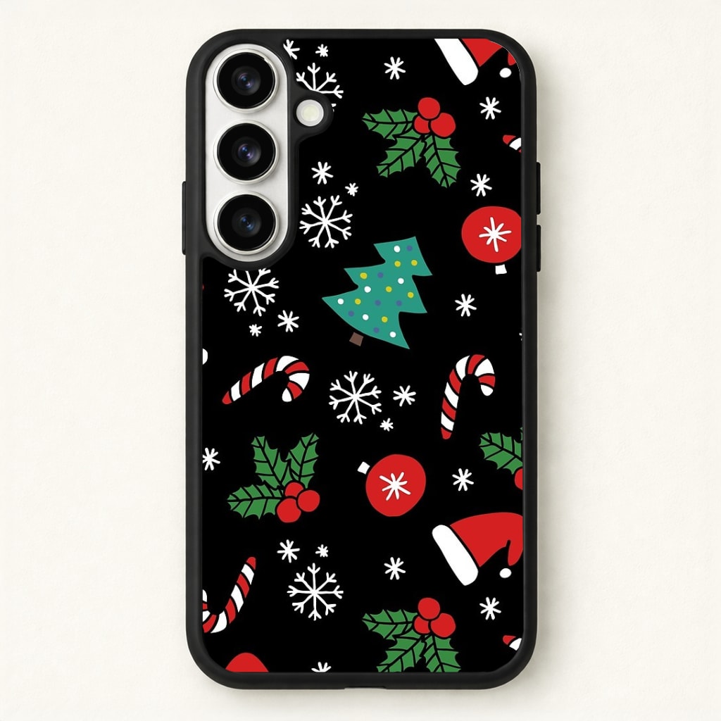 Christmas Objects Pattern Phone Case - Galaxy S26 / Standard