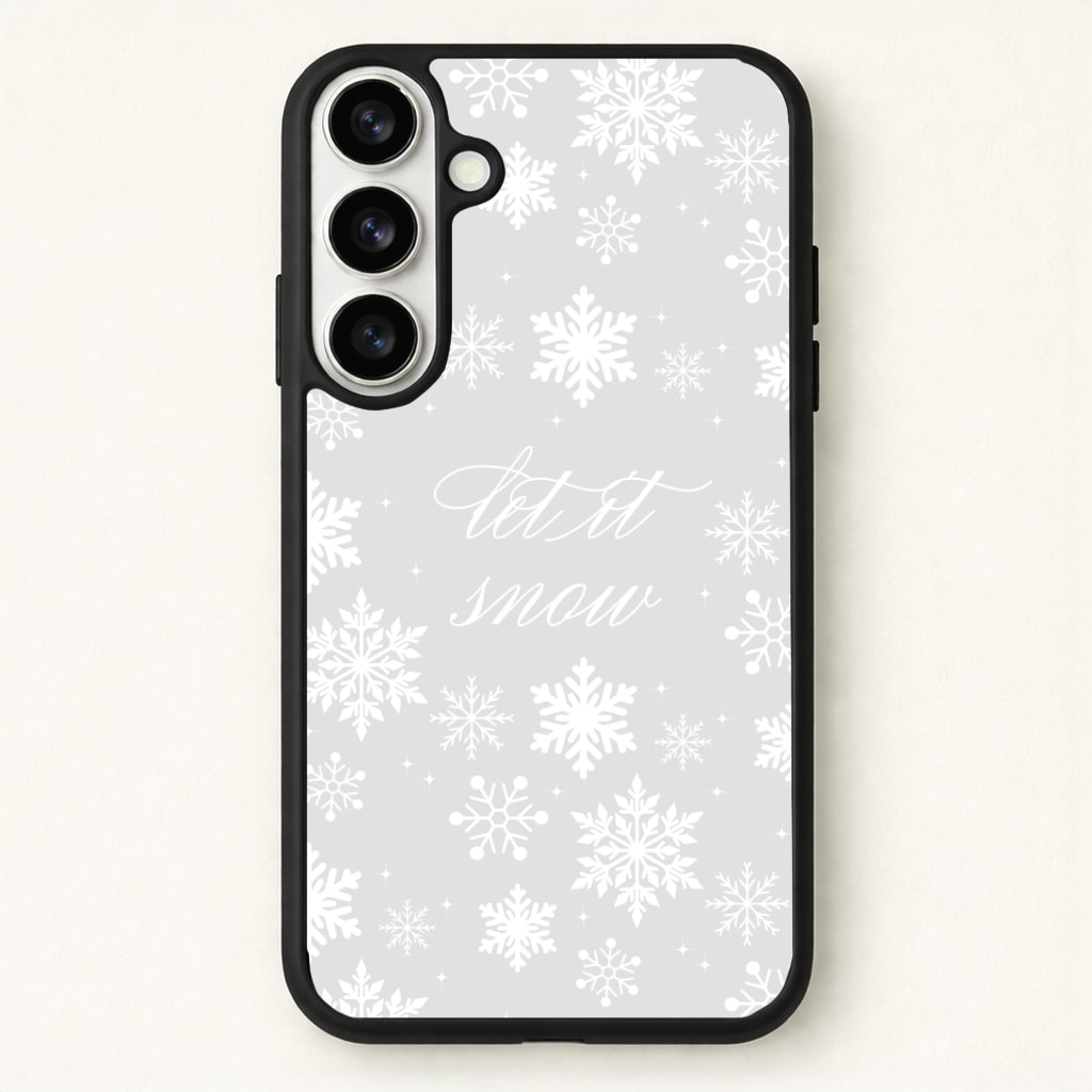 Let It Snow Christmas Pattern Phone Case - Galaxy S26 / Standard