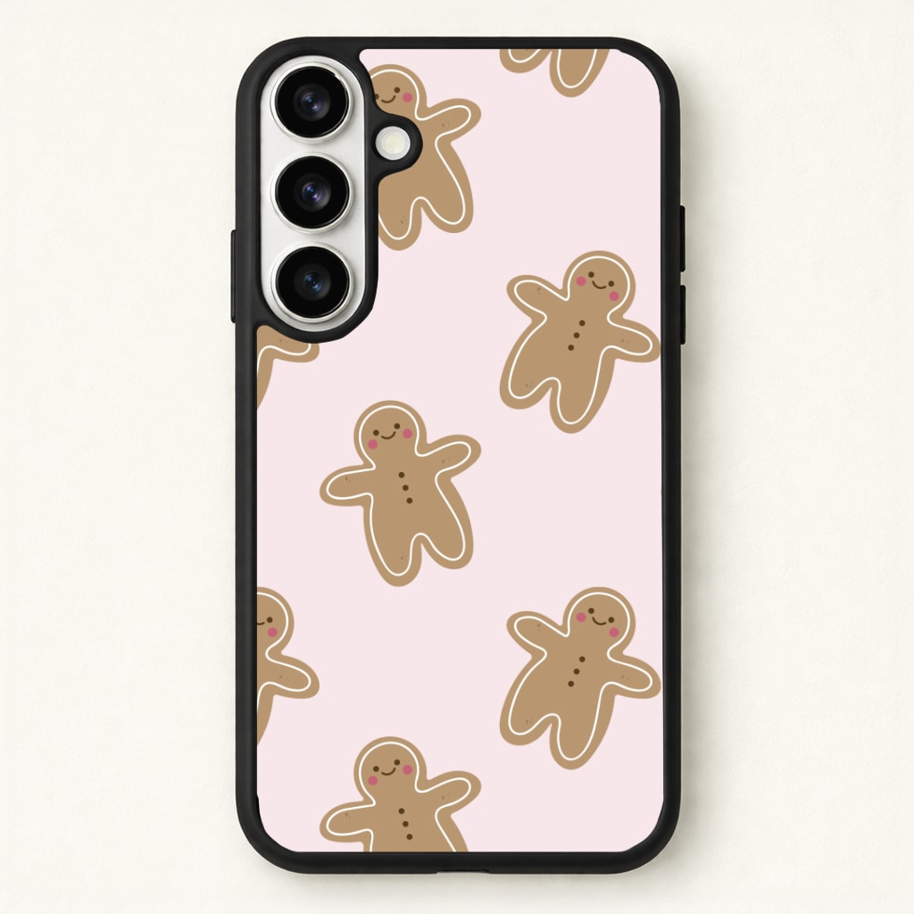 Gingerbread Men Christmas Pattern Phone Case - Galaxy S26 / Standard