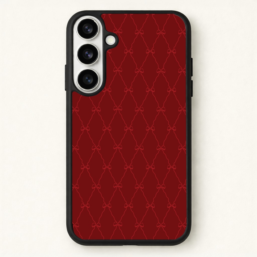 Red Bow Pattern Phone Case - Galaxy S26 / Standard