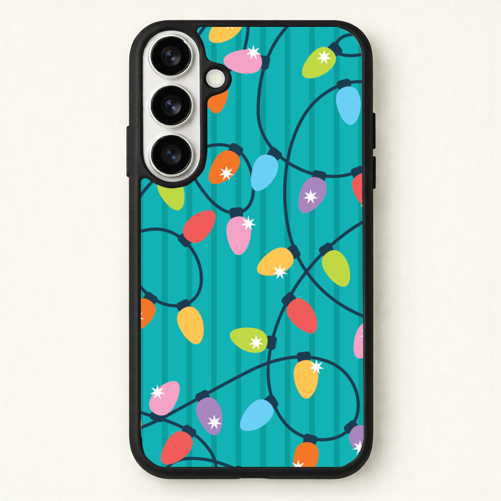 Funky Christmas Lights Pattern Phone Case - Galaxy S26 / Standard