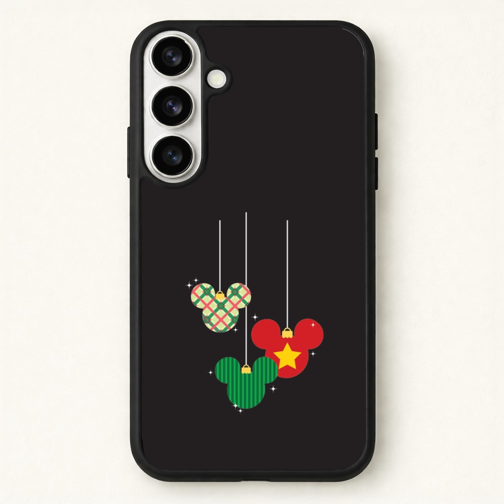 Cartoon Mouse Hanging Baubles Phone Case - Galaxy S26 / Standard