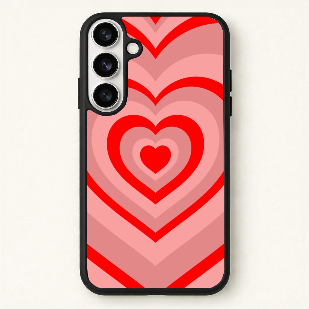 Red - Colourful Hearts Phone Case - Galaxy S26 / Standard