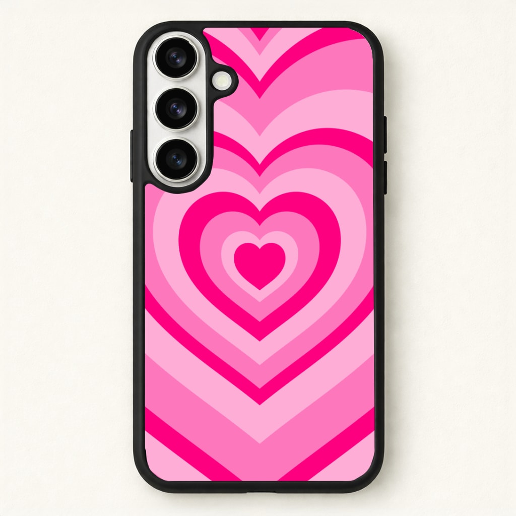 Pink - Colourful Hearts Phone Case - Galaxy S26 / Standard