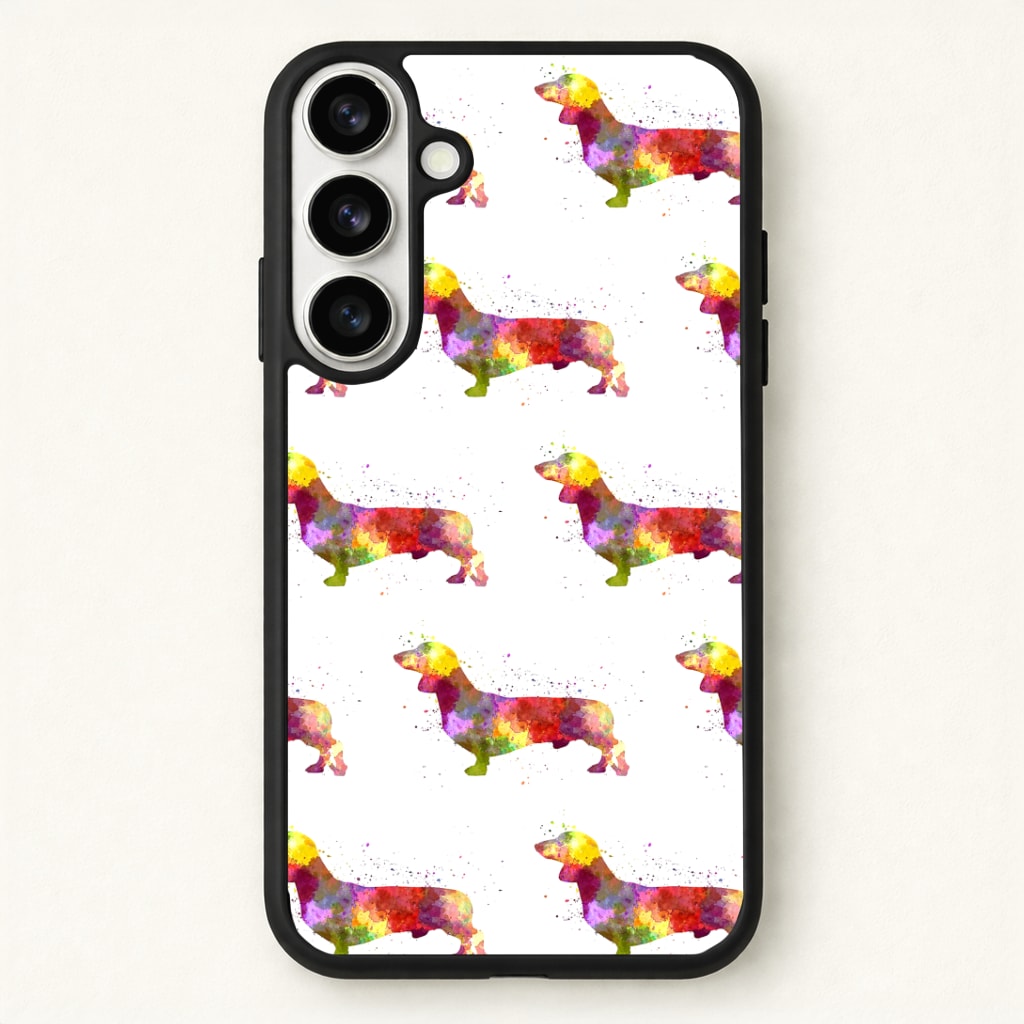 Watercolour Dachshund Phone Case - Galaxy S26 / Standard