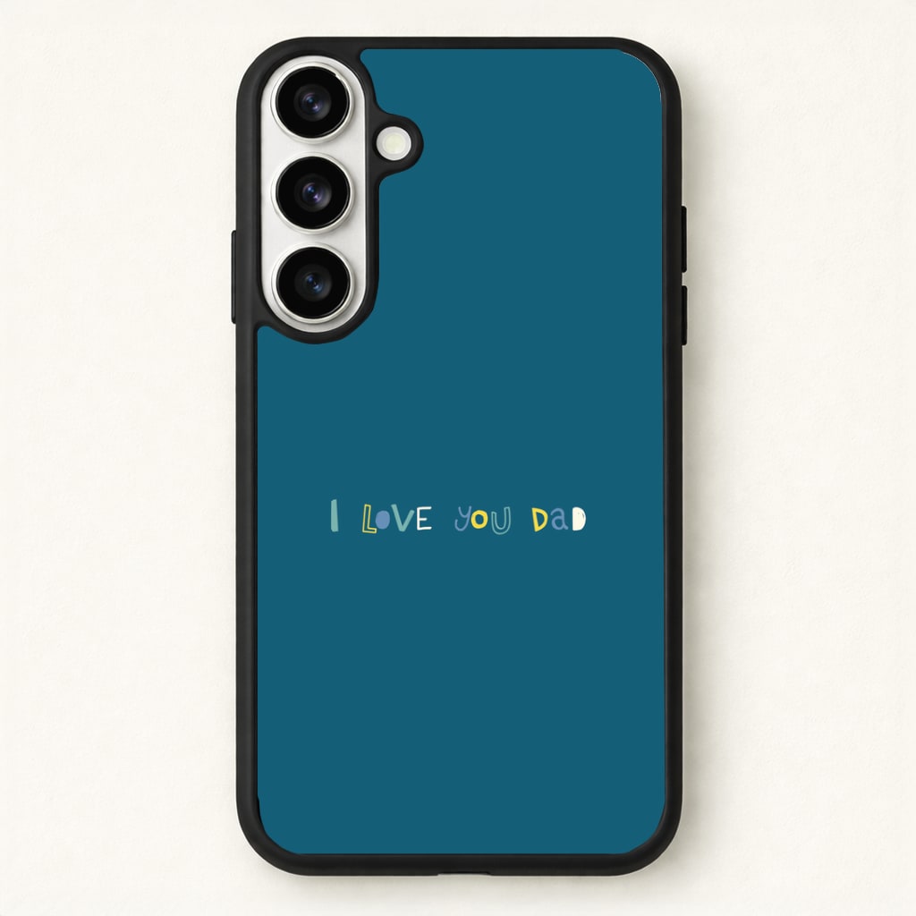 I Love You Dad Scribbles Phone Case - Galaxy S26 / Standard