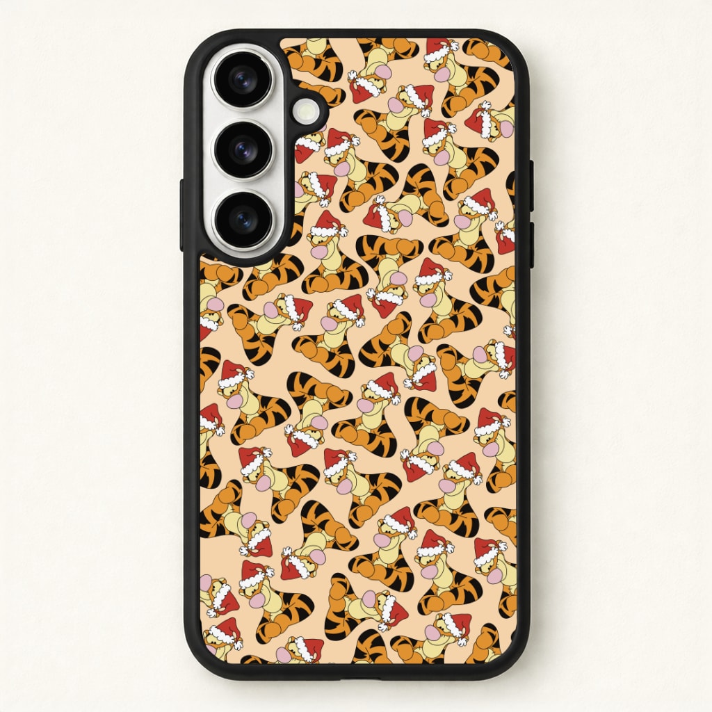 Tiger Pattern Christmas Phone Case - Galaxy S26 / Standard