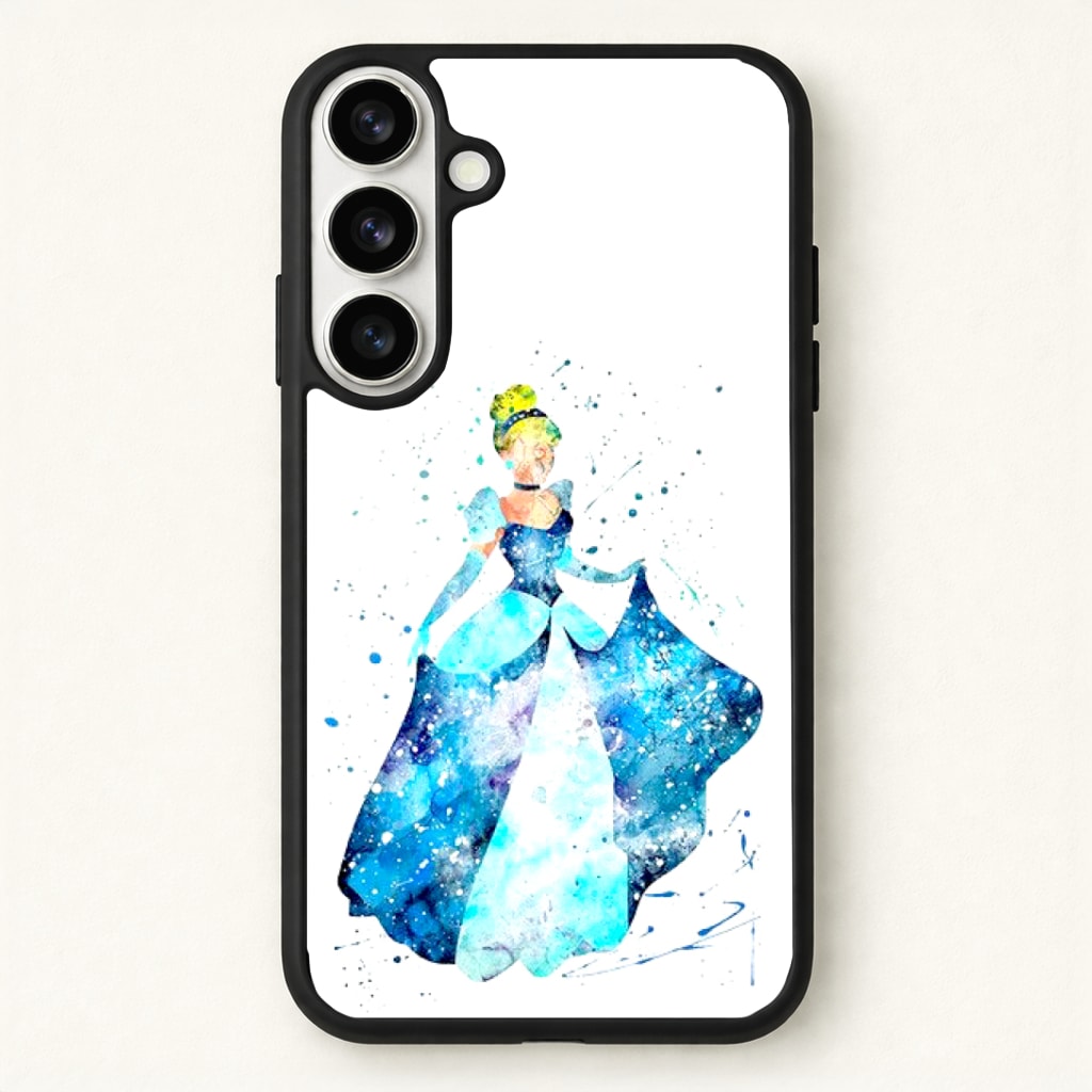 Watercolour Cinderella Fairytale Phone Case - Galaxy S26 / Standard