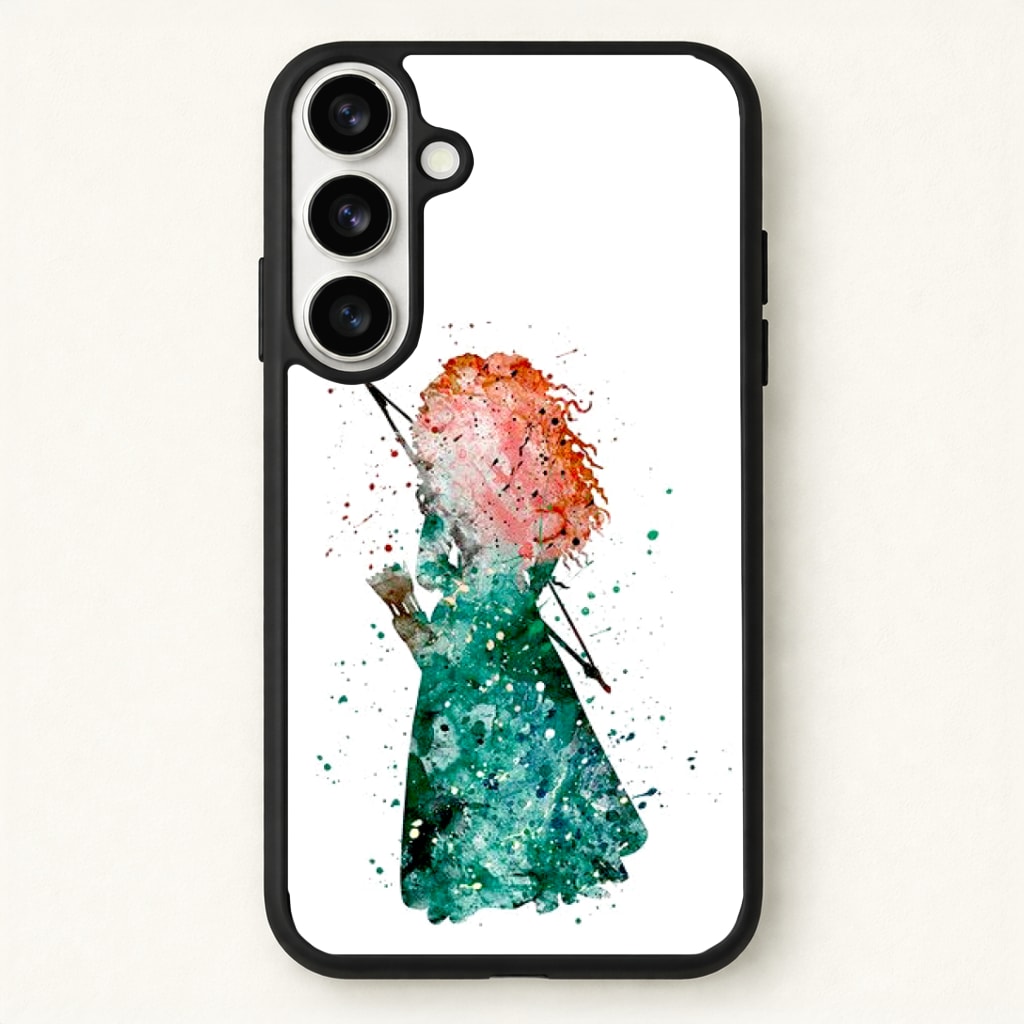 Watercolour Princess Merida Brave Fairytale Phone Case - Galaxy S26 / Standard