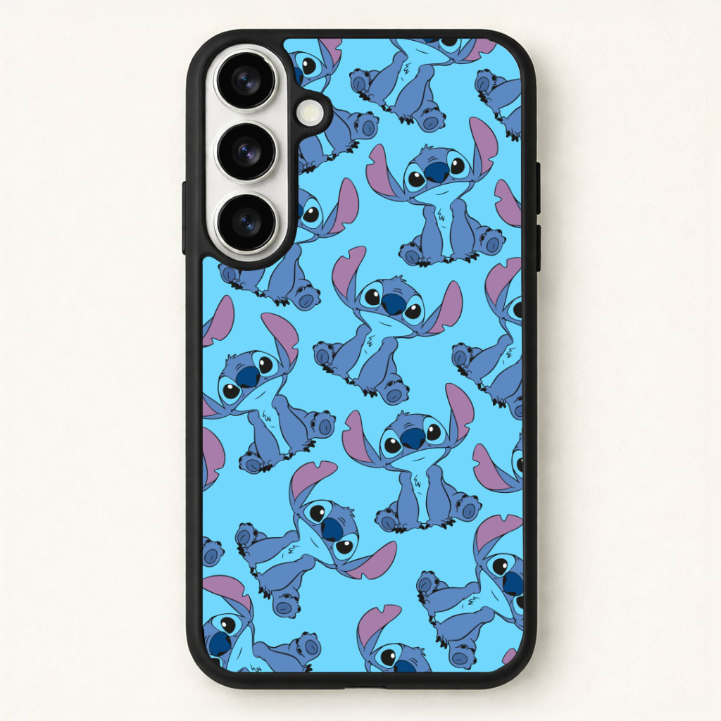 Cute Alien Blue Pattern Phone Case - Galaxy S26 / Standard
