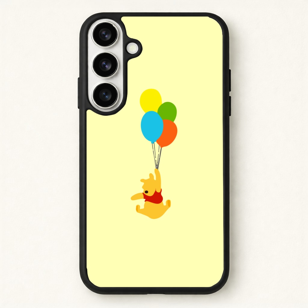 Pooh On Balloons Phone Case - Galaxy S26 / Standard