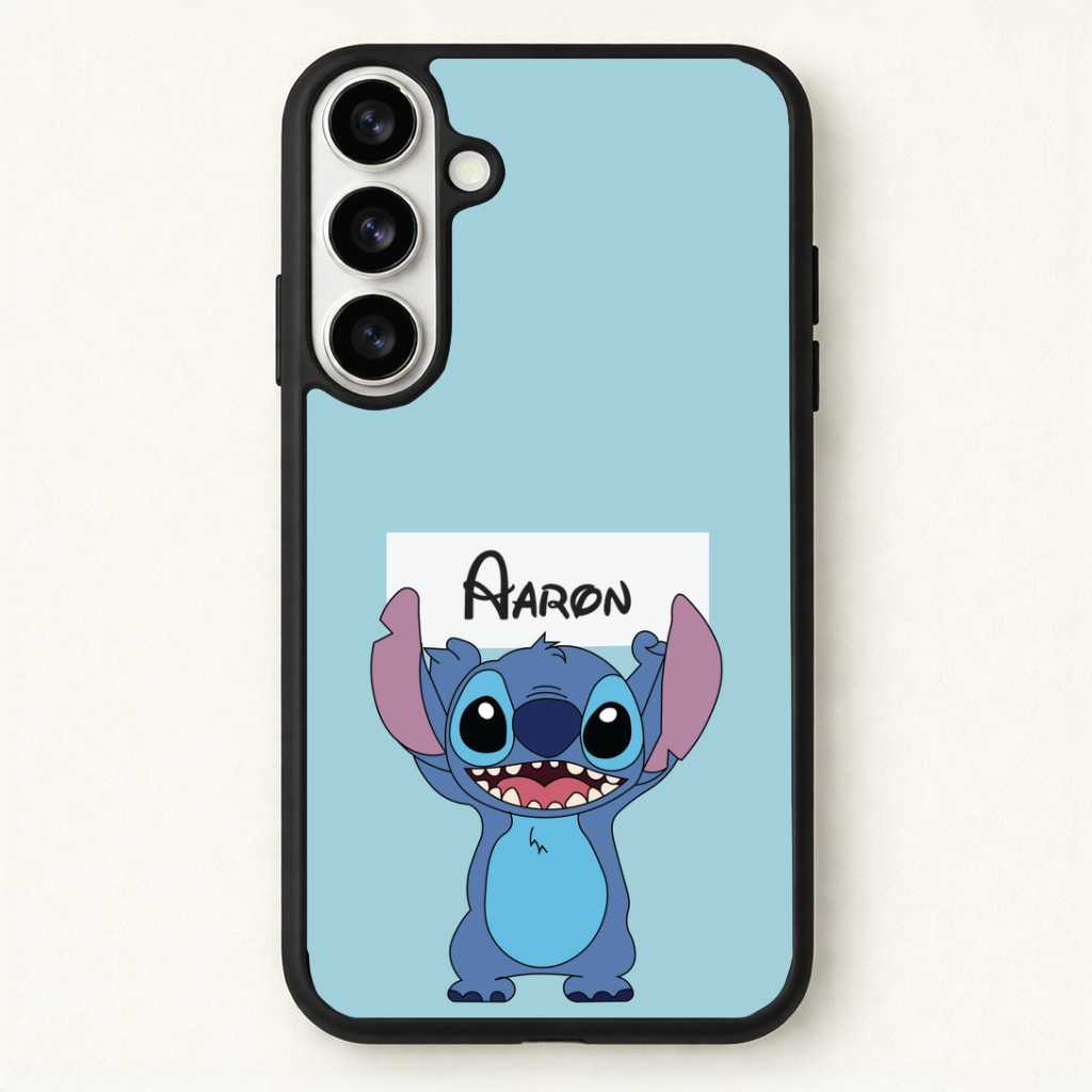 Standing Blue Alien - Personalised Disney Phone Case