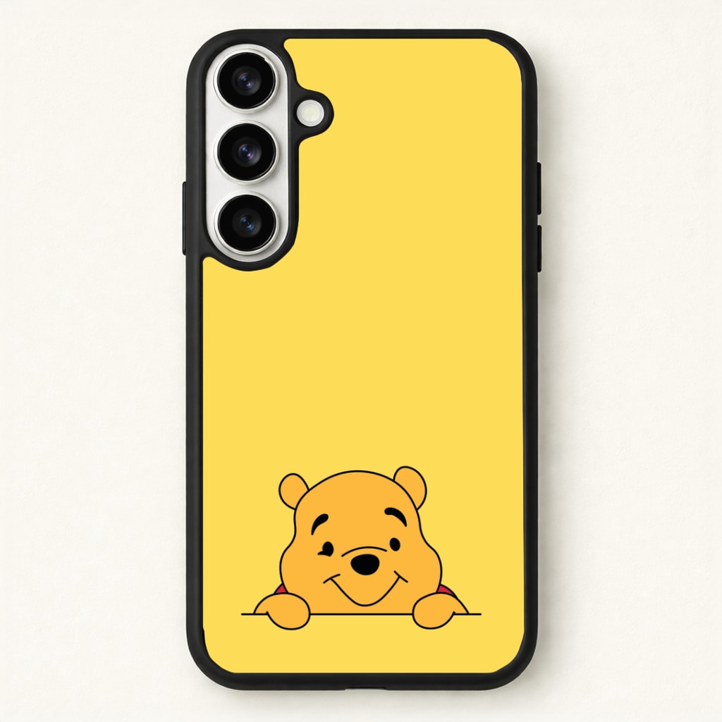 Cute Bear Leaning Phone Case - Galaxy S26 / Standard