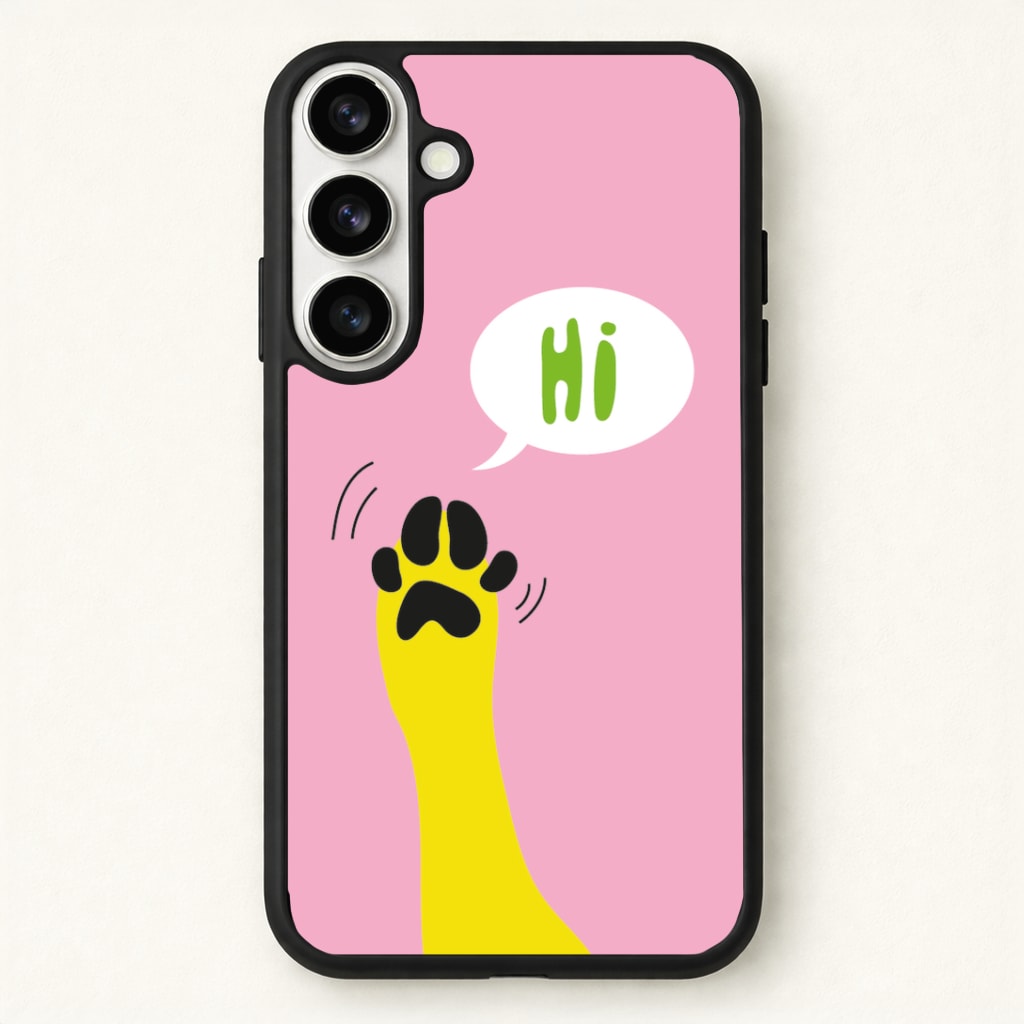 Hi - Dog Patterns Phone Case - Galaxy S26 / Standard
