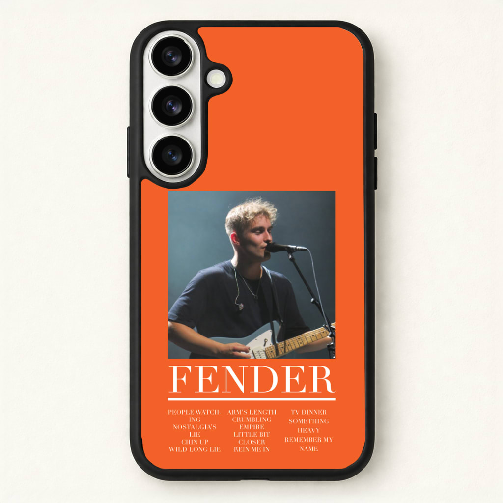 Fender Orange Song List Phone Case - Galaxy S26 / Standard