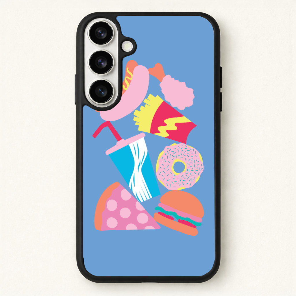 All The Foods - Fast Food Patterns Phone Case - Galaxy S26 / Standard