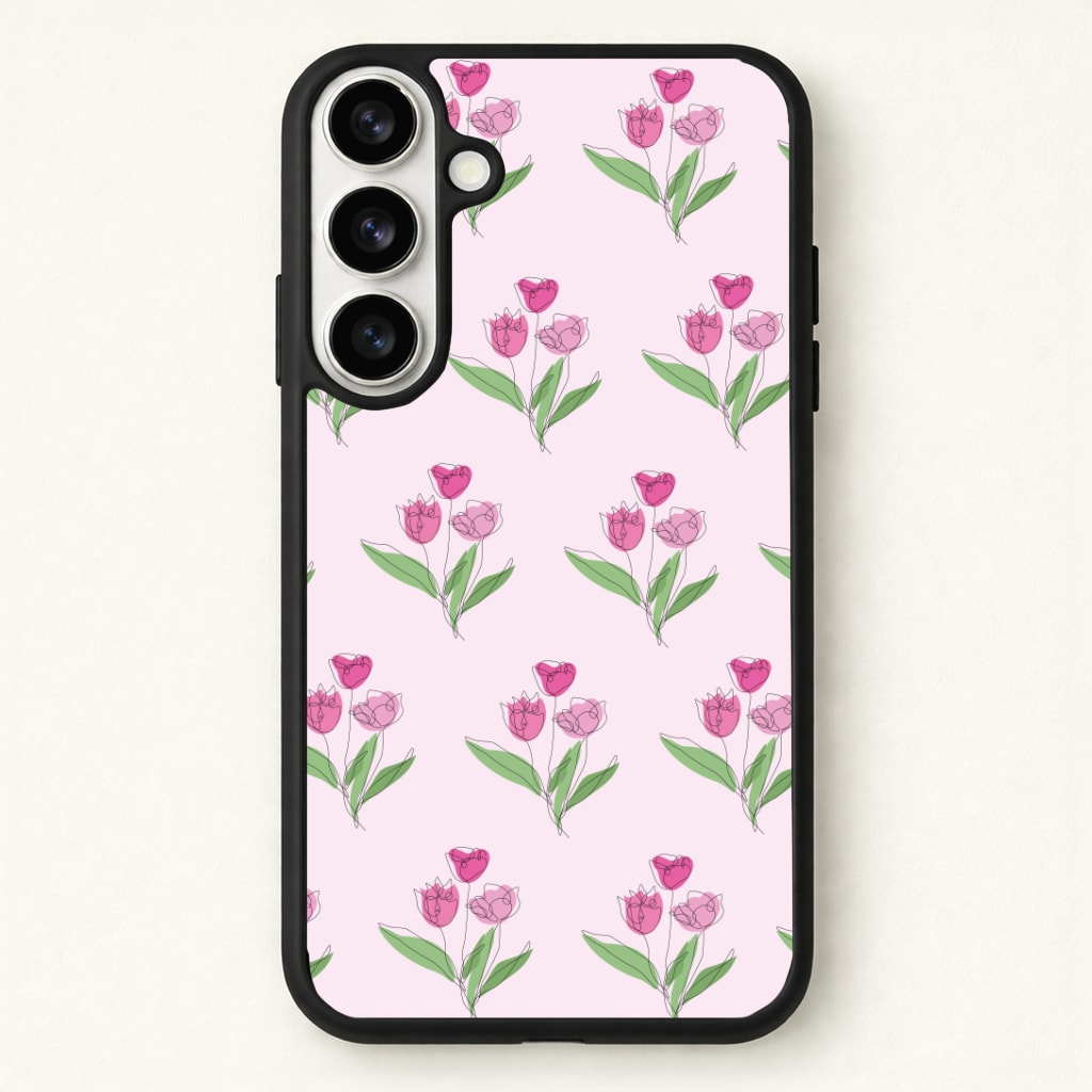 Pink Pattern - Floral Phone Case - Galaxy S26 / Standard