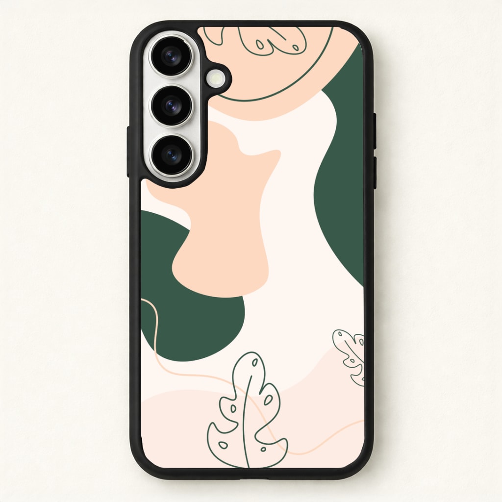 Abstract Leafs - Floral Phone Case - Galaxy S26 / Standard