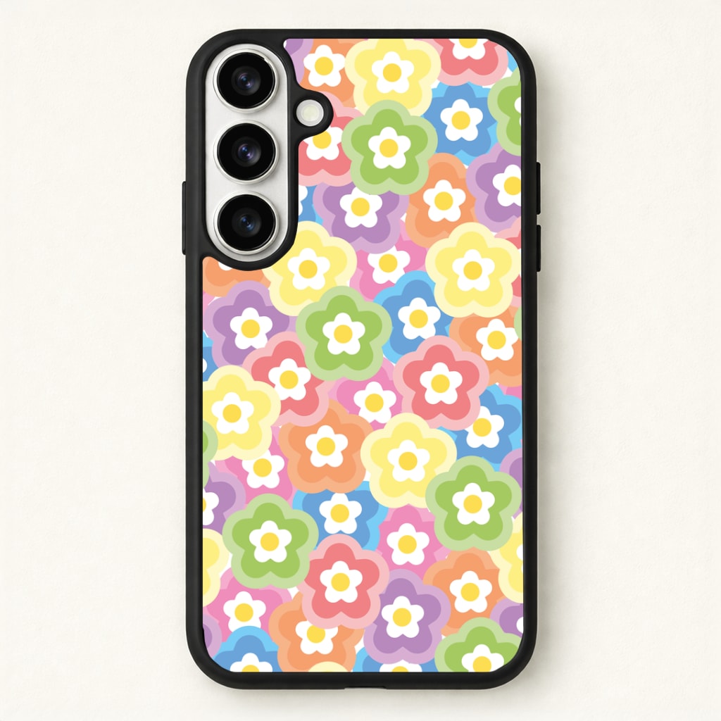 Psychedelic Flowers - Floral Patterns Phone Case - Galaxy S26 / Standard