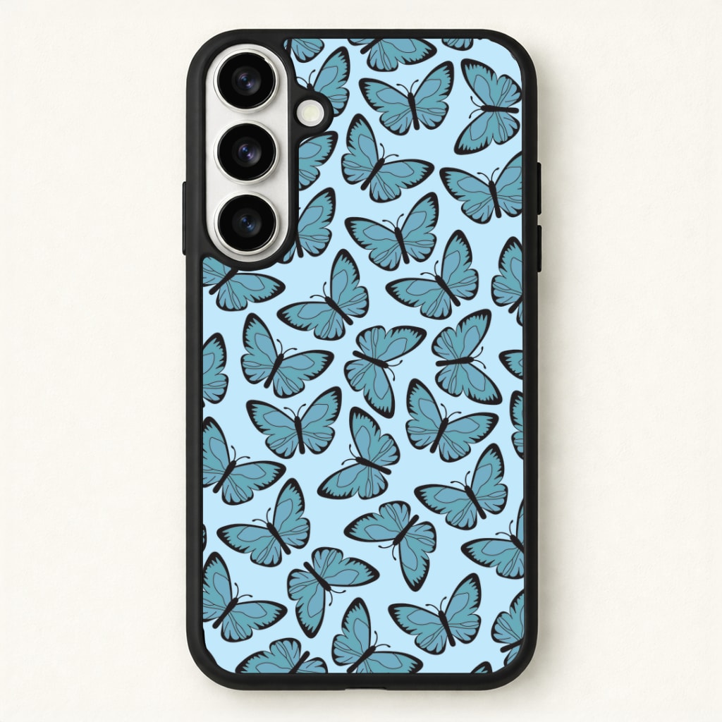 Blue Butterfly - Butterfly Patterns Phone Case - Galaxy S26 / Standard