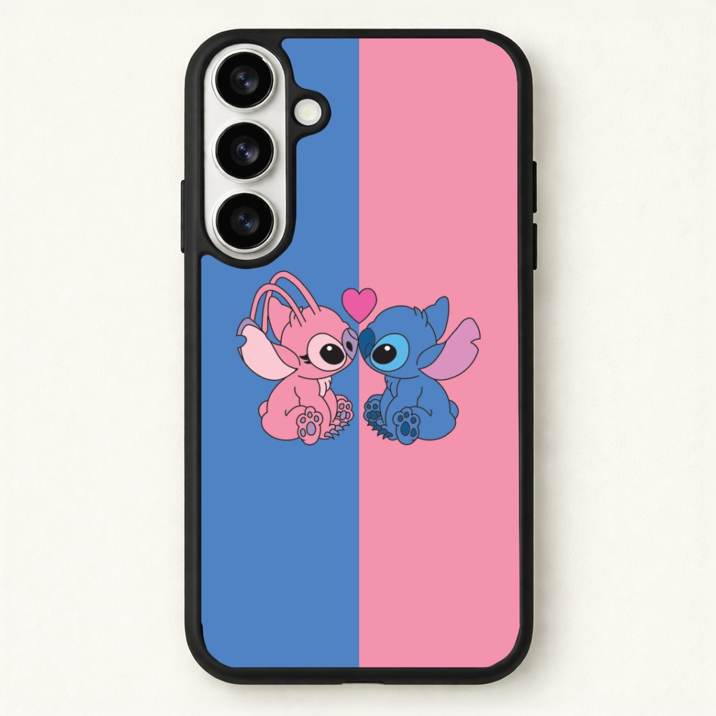 Angel And Blue Alien - Pink Alien Phone Case - Galaxy S26 / Standard