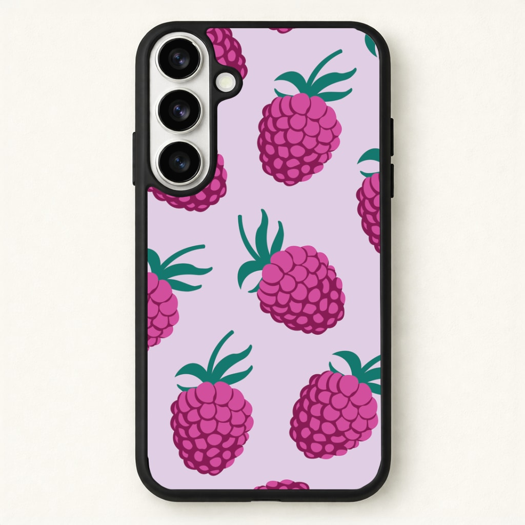 Rasberries - Fruit Patterns Phone Case - Galaxy S26 / Standard