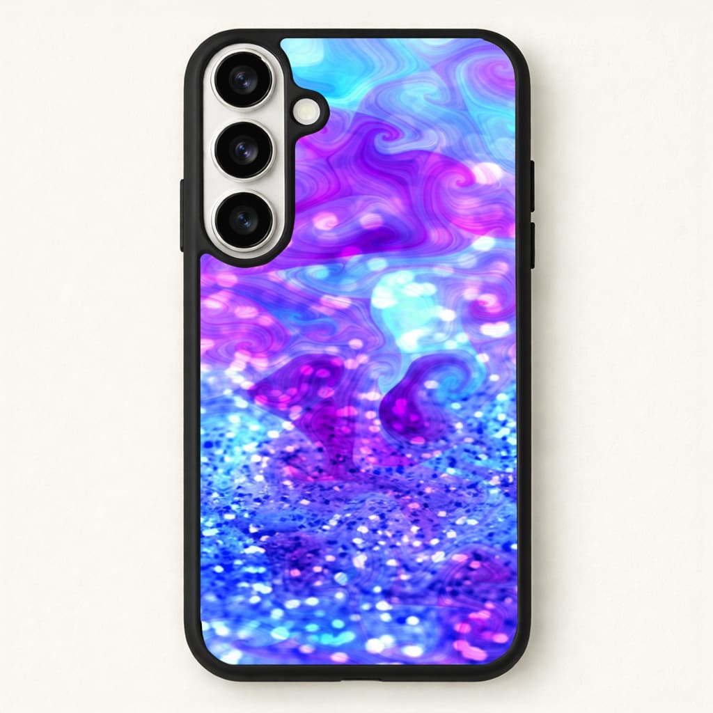 Glitter Swirl, Tumblr Stlye Phone Case - Galaxy S26 / Standard