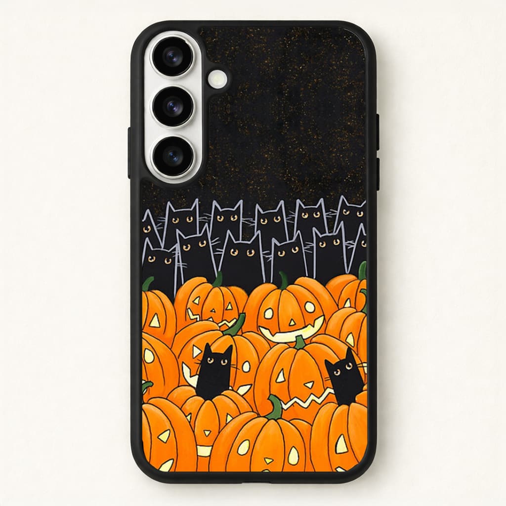 Black Cats & Lanterns - Halloween Phone Case - Galaxy S26 / Standard