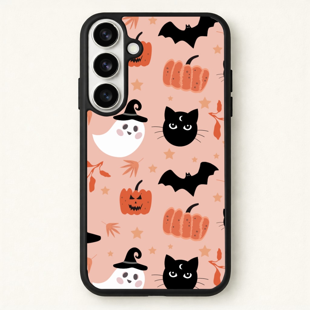 Pretty Pink Halloween Pattern Phone Case - Galaxy S26 / Standard