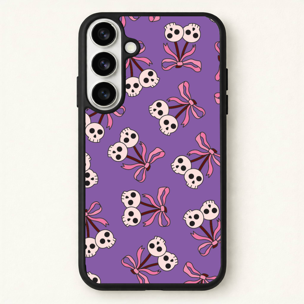 Cherry Skulls Pattern Phone Case - Galaxy S26 / Standard