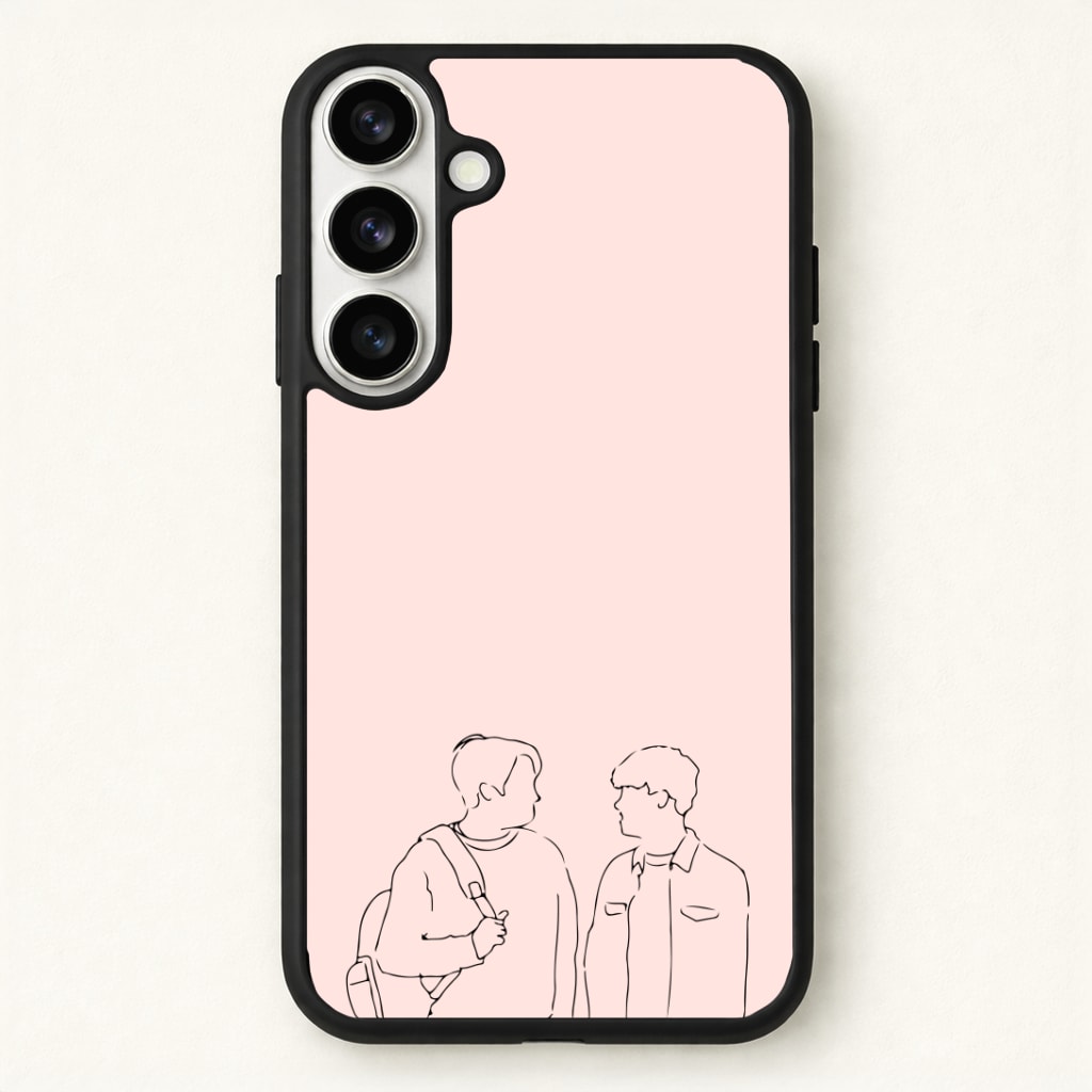 Outline - Heart TV Phone Case - Galaxy S26 / Standard
