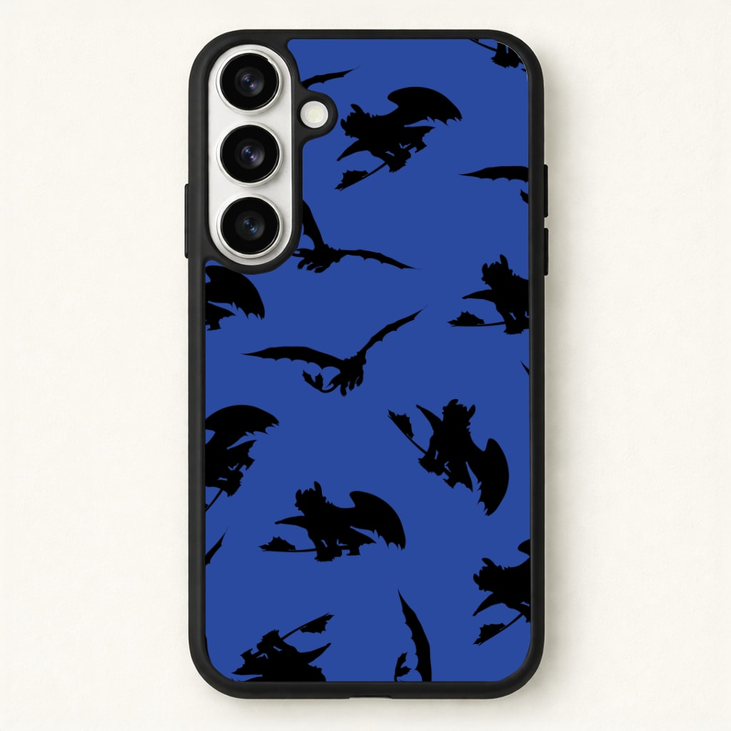 Dragon Silhouettes Pattern Phone Case - Galaxy S26 / Standard
