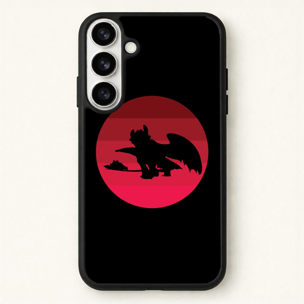 Red Sunset Dragon Phone Case - Galaxy S26 / Standard