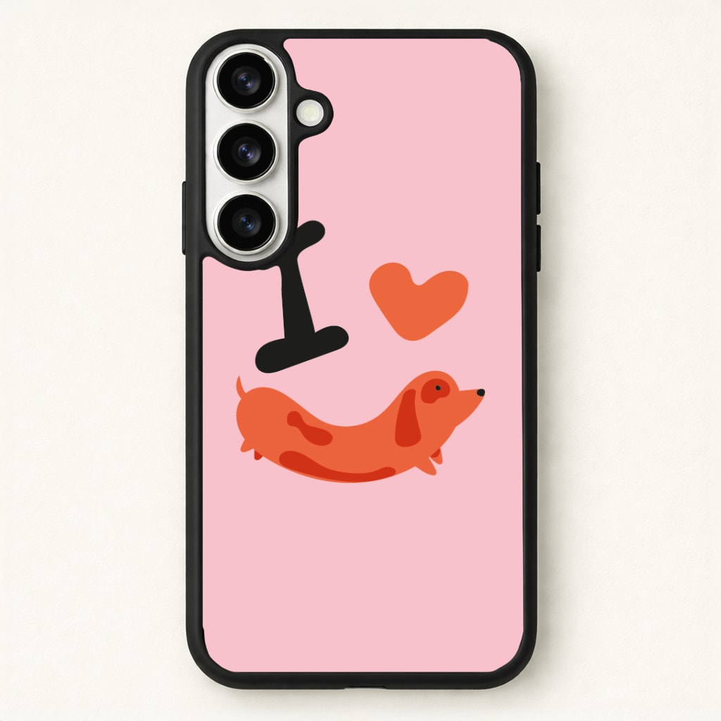 I love Dachshunds Phone Case - Galaxy S26 / Standard