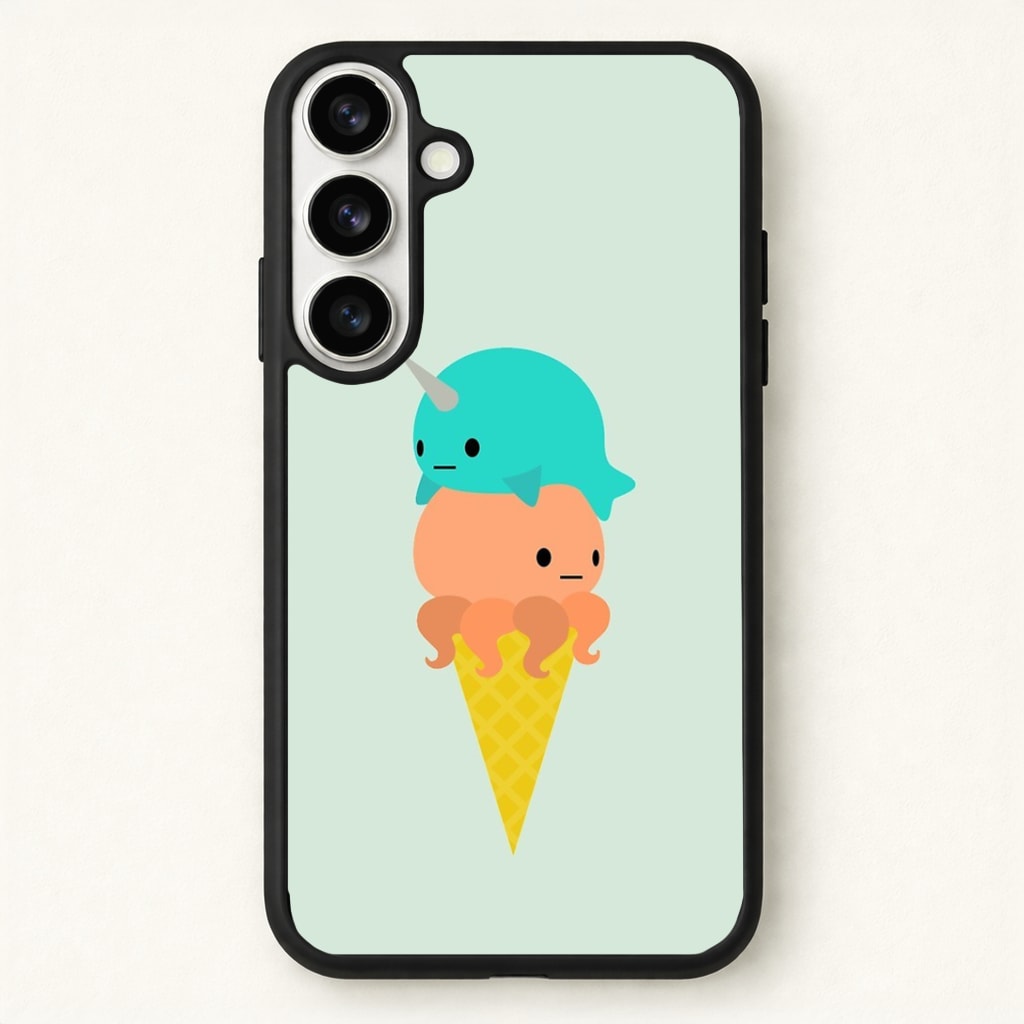 Narwhal Octopus Ice Cream Phone Case - Galaxy S26 / Standard