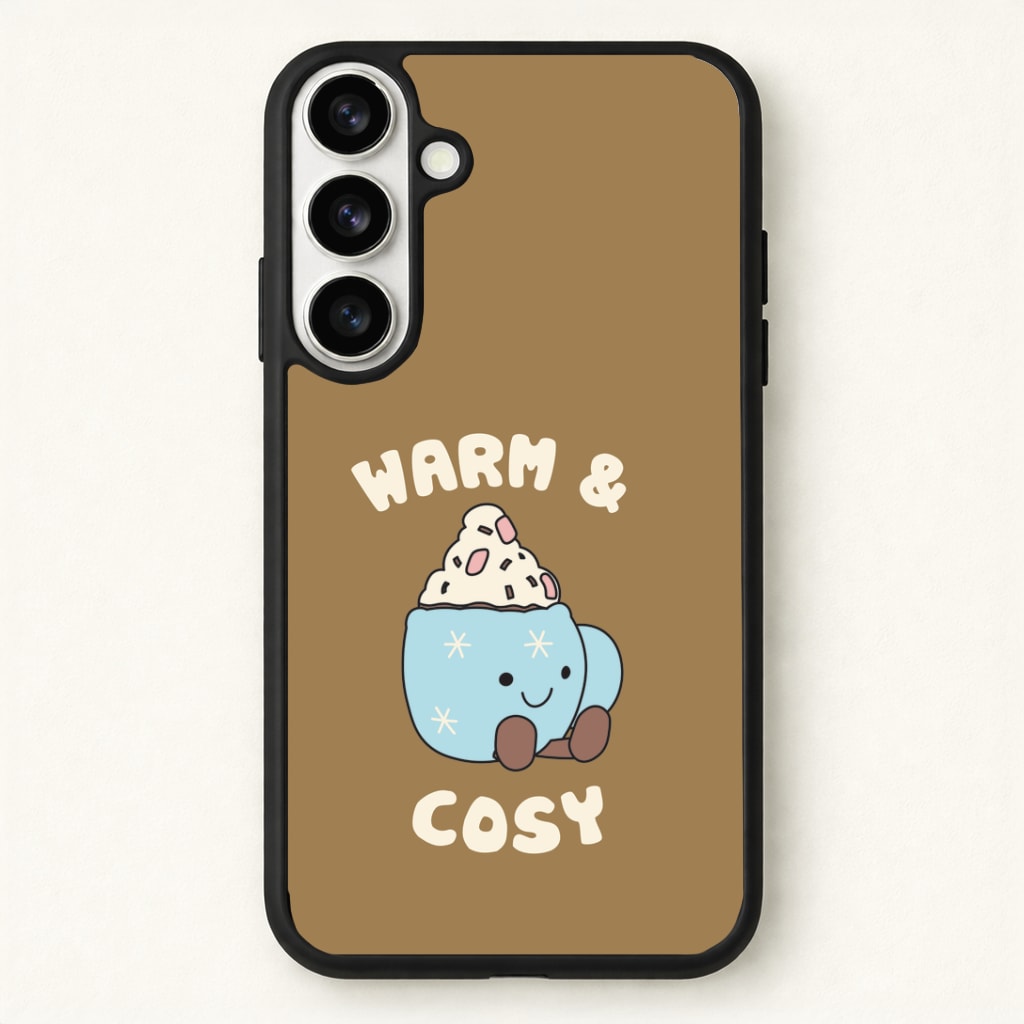 Hot Cocoa Plush Quote Phone Case - Galaxy S26 / Standard