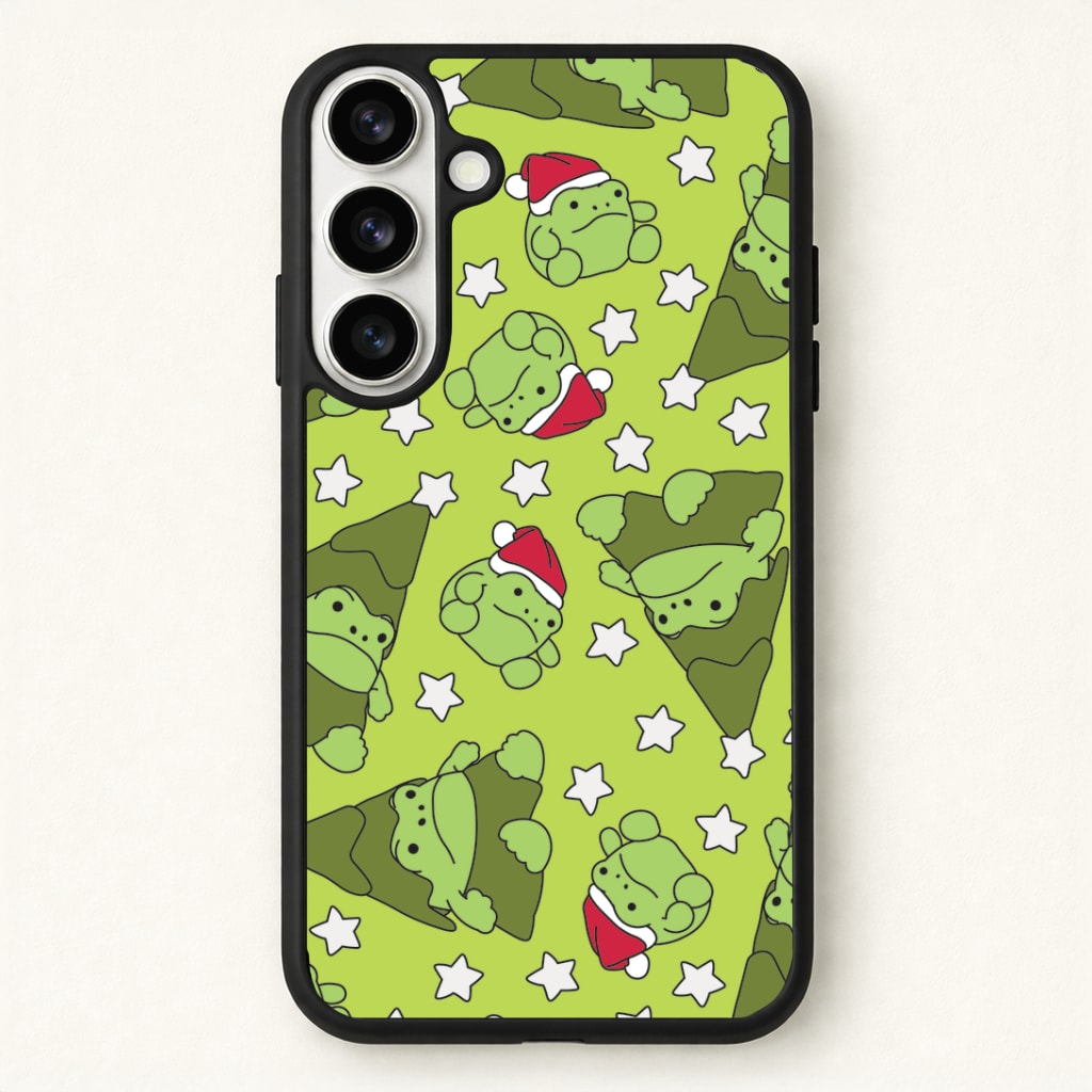 Christmas Frogs And Stars Plush Pattern Phone Case - Galaxy S26 / Standard