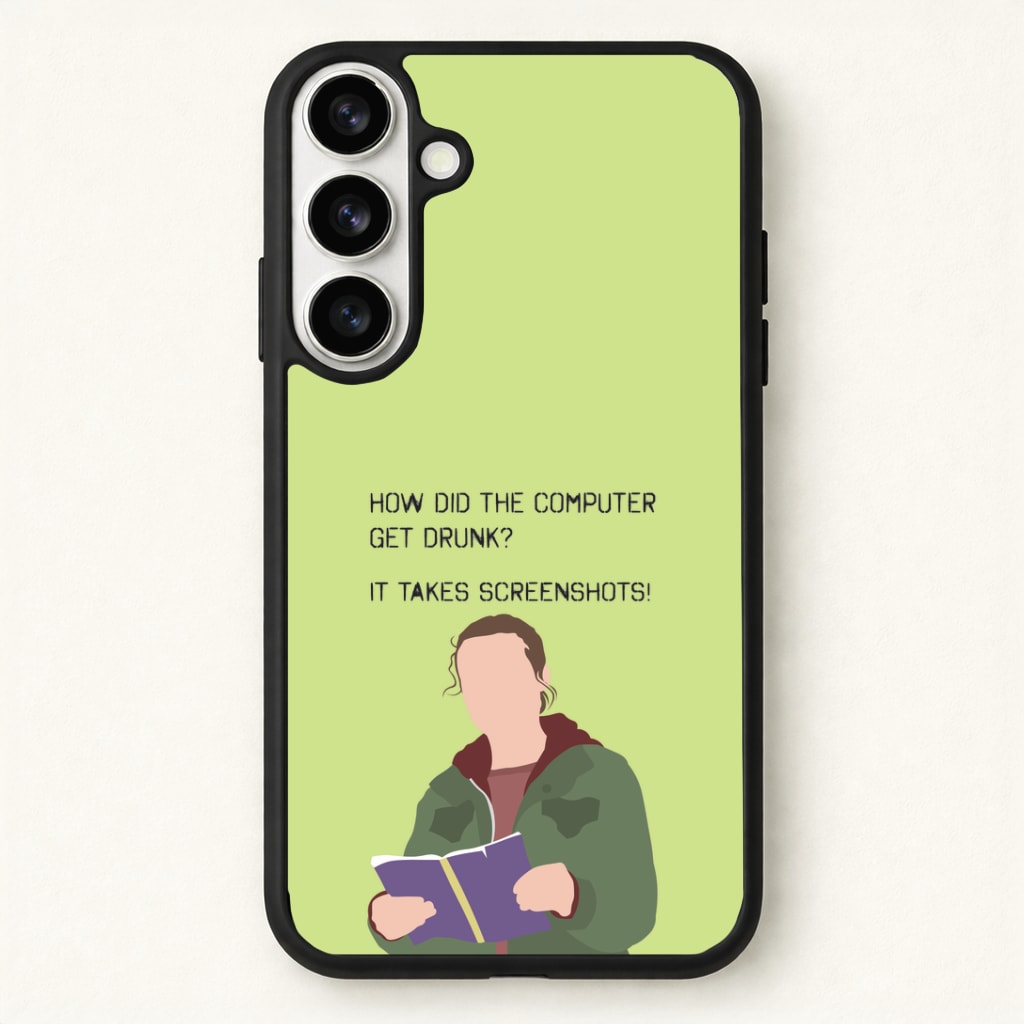 How Did The Computer Get Drunk? Phone Case - Galaxy S26 / Standard