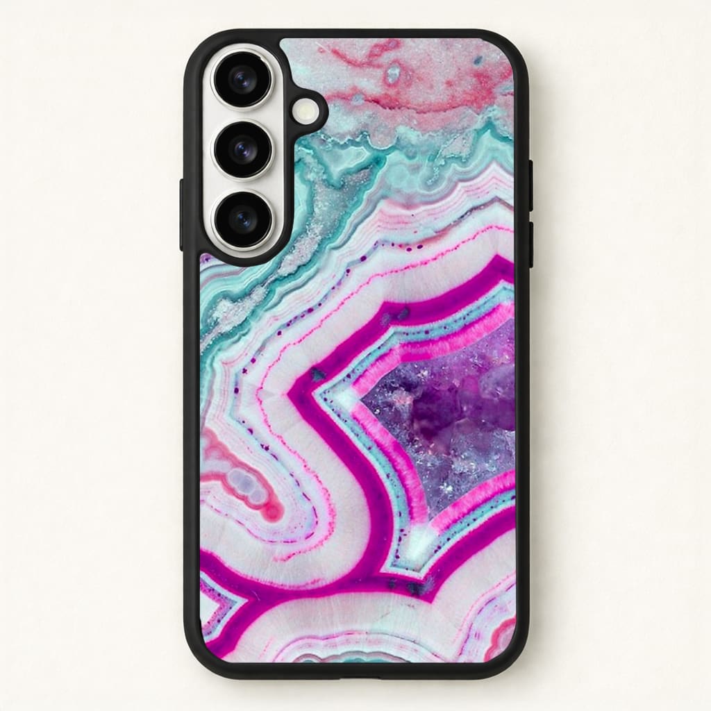 Purple Geode Pattern Phone Case - Galaxy S26 / Standard