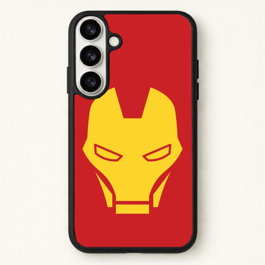 Red Robot Super Hero Face Phone Case - Galaxy S26 / Standard