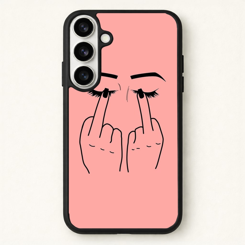 Middle Finger Eyes Phone Case - Galaxy S26 / Standard