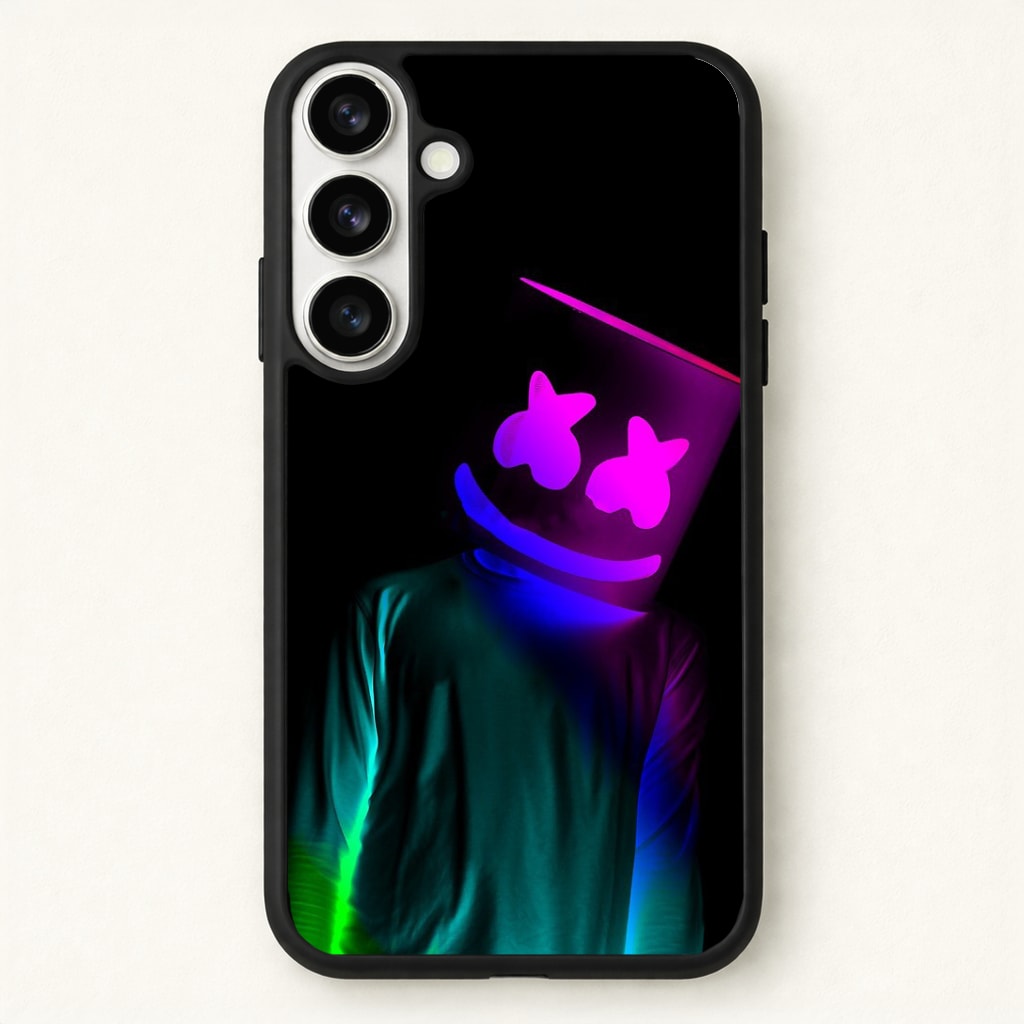 White Helmet DJ In Lights Phone Case - Galaxy S26 / Standard