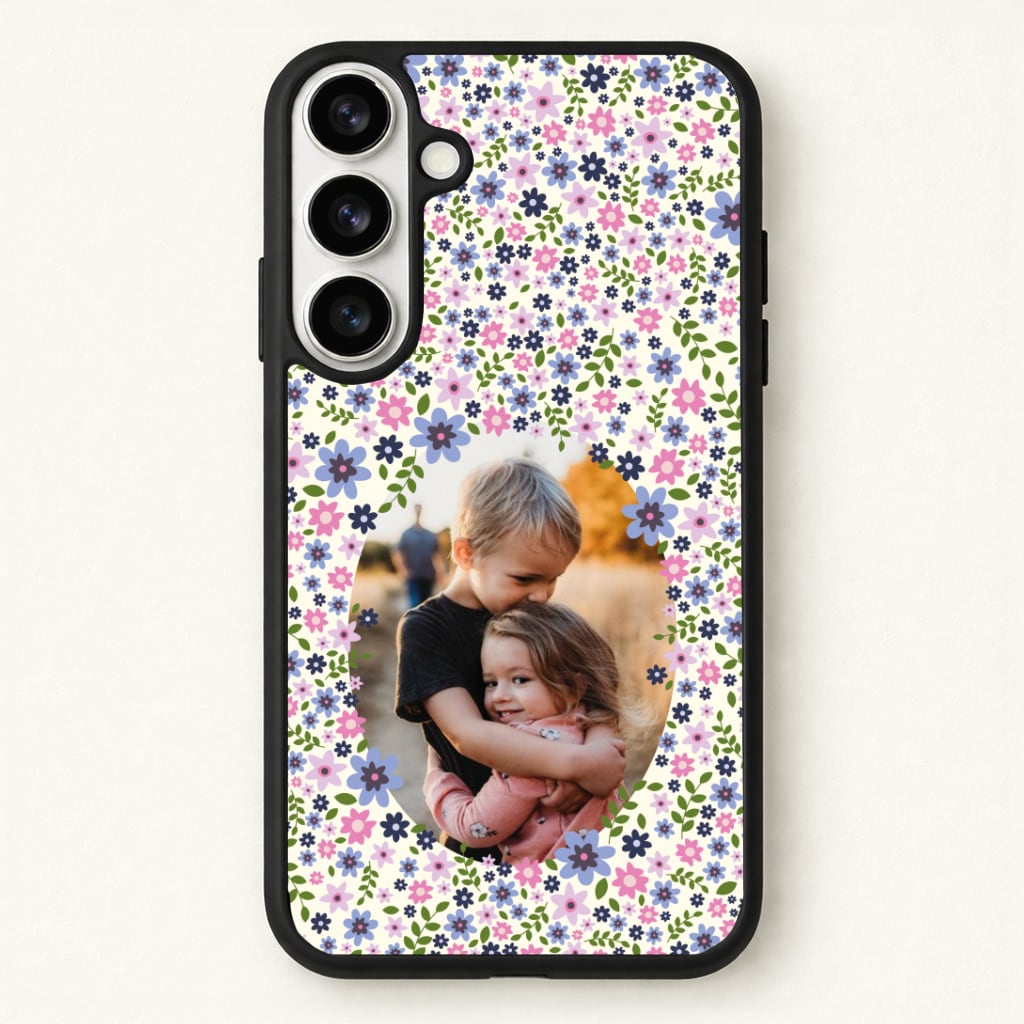 Detailed Flower Pattern - Personalised Mother's Day Phone Case - Galaxy S26 / Standard