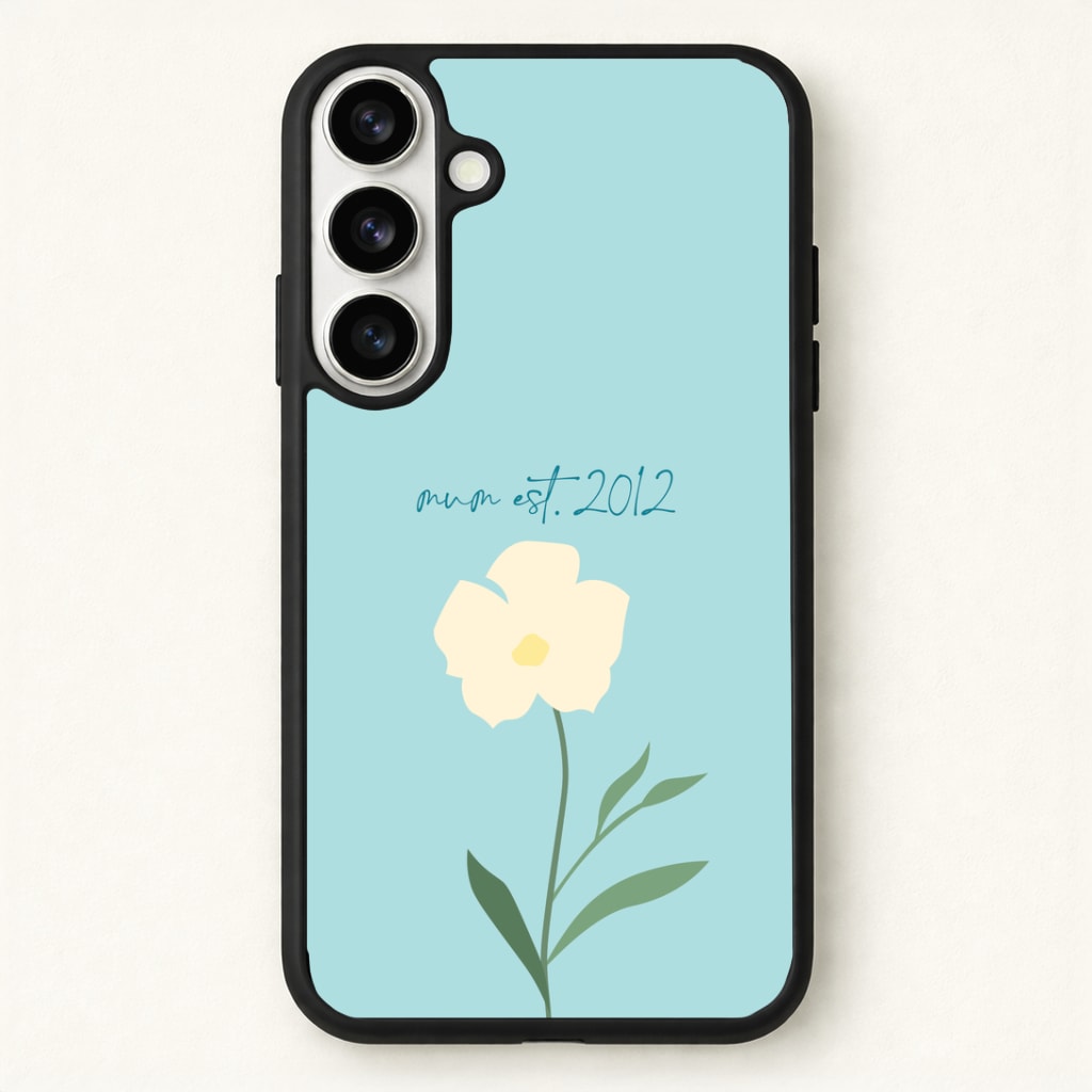 Personalised Baby Blue Mum Est Phone Case - Galaxy S26 / Standard