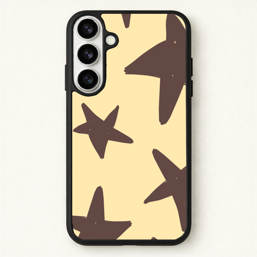 Vanilla & Chocolate Stars Phone Case - Galaxy S26 / Standard
