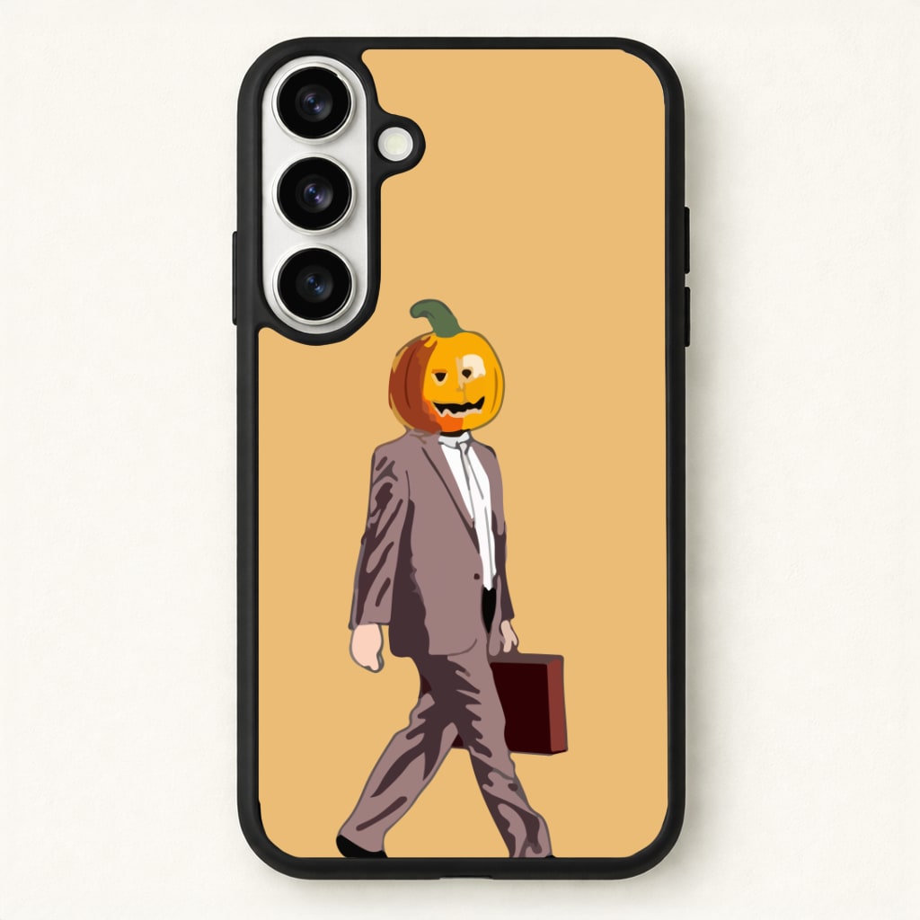 Dwight Pumpkin Head Phone Case - Galaxy S26 / Standard
