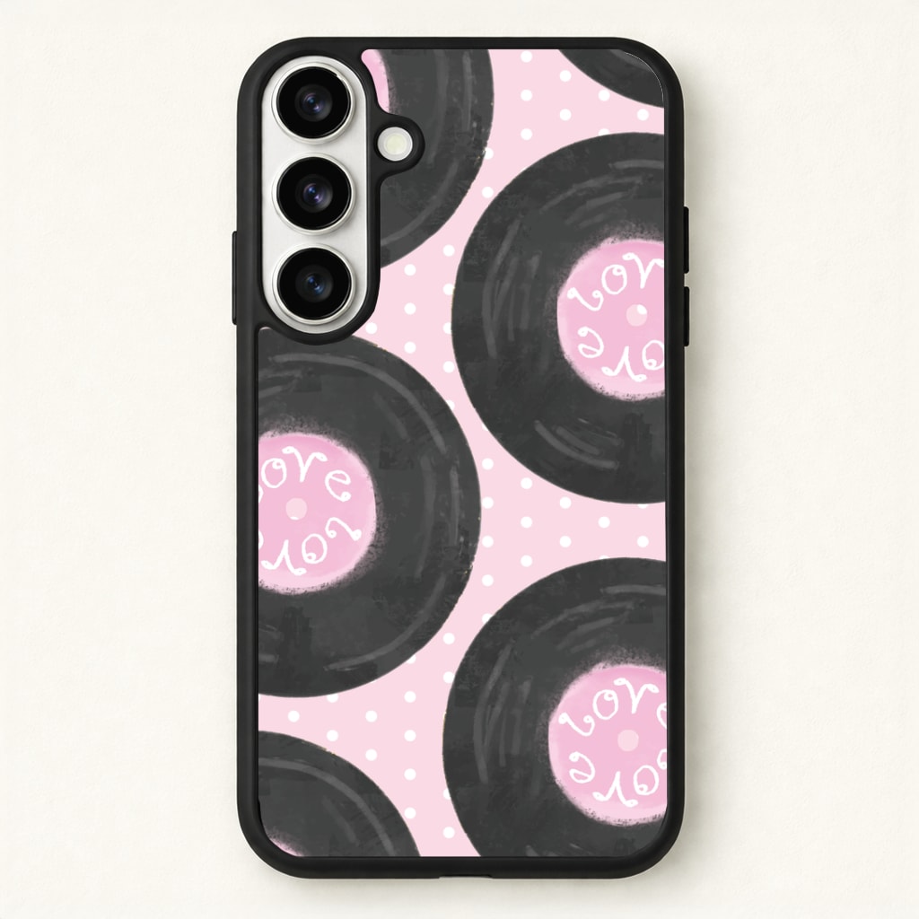 Thrifted Vinyl Polka Pattern Phone Case - Galaxy S26 / Standard